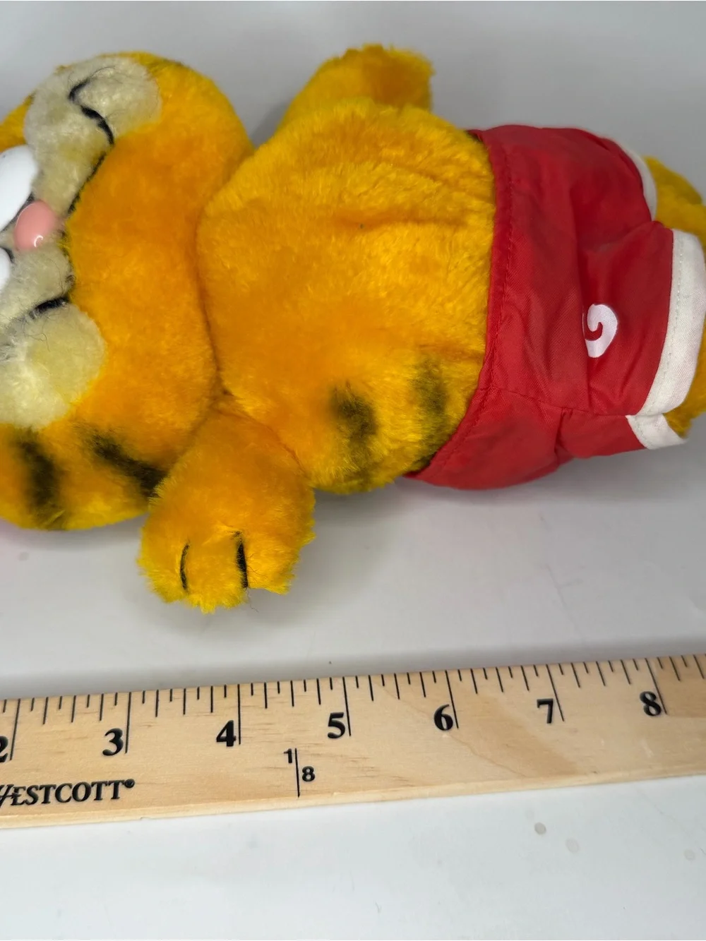 Vintage Dakin Garfield Workout Plush Stuffed Animal Red Headband Shorts 1981 10”